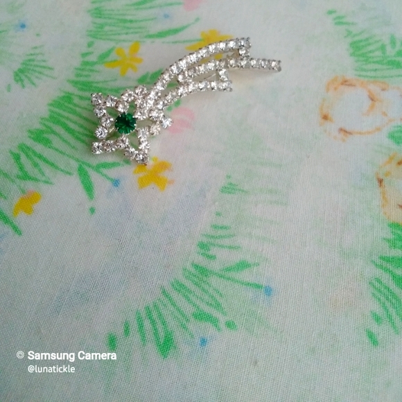 🌙Vintage Shooting Rinestone Star Brooch - Picture 2 of 5